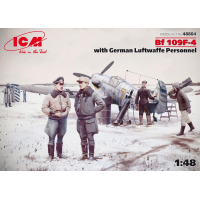 Bf 109F-4 с германским персоналом Люфтваффе ICM Art.: 48804 Масштаб: 1/48