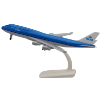 Модель самолёта Боинг 747 KLM, из металла, 20 см., шасси.